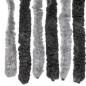 Preview: Fliegenvorhang Grau und Schwarz 90x200 cm Chenille