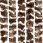 Preview: Fliegenvorhang Braun und Weiß 90x200 cm Chenille