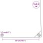 Preview: Abdeckplane Grau 1x2,5 m 650 g/m²