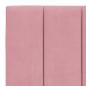 Preview: Kopfteil-Kissen Rosa 100 cm Samt