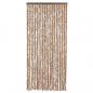 Preview: Fliegenvorhang Beige und Dunkelbraun 100x230 cm Chenille