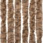 Preview: Fliegenvorhang Beige und Dunkelbraun 100x230 cm Chenille