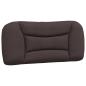Preview: Bettgestell mit Kopfteil Dunkelbraun 90x190 cm Stoff