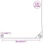 Preview: Abdeckplane Grau 1,5x2,5 m 650 g/m²