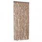 Preview: Fliegenvorhang Beige und Dunkelbraun 90x200 cm Chenille