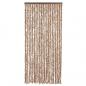 Preview: Fliegenvorhang Beige und Dunkelbraun 90x200 cm Chenille