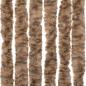 Preview: Fliegenvorhang Beige und Dunkelbraun 90x200 cm Chenille
