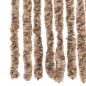 Preview: Fliegenvorhang Beige und Dunkelbraun 90x200 cm Chenille