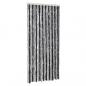 Preview: Fliegenvorhang Grau und Schwarz 100x200 cm Chenille