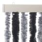 Preview: Fliegenvorhang Grau und Schwarz 100x200 cm Chenille