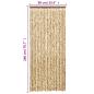 Preview: Fliegenvorhang Beige und Braun 90x200 cm Chenille