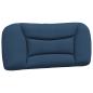 Preview: Bettgestell mit Kopfteil Blau 90x200 cm Stoff