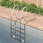 Preview: ARDEBO.de - Pool-Leiter 54x38x184,5 cm Edelstahl 304