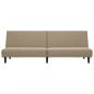 Preview: Schlafsofa 2-Sitzer Cappuccino-Braun Kunstleder