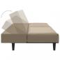 Preview: Schlafsofa 2-Sitzer Cappuccino-Braun Kunstleder