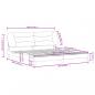 Preview: Bettgestell mit Kopfteil Dunkelbraun 200x200 cm Stoff