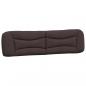 Preview: Bettgestell mit Kopfteil Dunkelbraun 200x200 cm Stoff