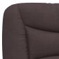 Preview: Bettgestell mit Kopfteil Dunkelbraun 160x200 cm Stoff