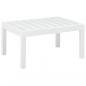 Preview: ARDEBO.de - Gartentisch Weiß 78x55x38 cm Kunststoff