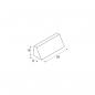 Preview: SLV PEMA Outdoor Wandleuchte, TC-(D,H,T,Q)SE, IP44, rechteckig, grau, max. 15W (230034)