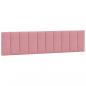 Preview: Kopfteil-Kissen Rosa 200 cm Samt