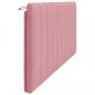 Preview: Kopfteil-Kissen Rosa 200 cm Samt