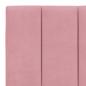 Preview: Kopfteil-Kissen Rosa 200 cm Samt