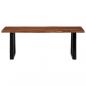 Preview: Couchtisch Honigbraun 110x55x40 cm Massivholz Akazie