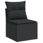 Preview: Patio Sofa Set 6-Sitzer Black