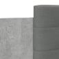 Preview: Bettgestell mit Kopfteil und LED-Leuchten Betongrau 120x200 cm
