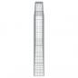 Preview: Gabionen mit Hochbogen 3 Stk. 400x30x180/200cm Verzinktes Eisen