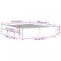 Preview: Bettgestell mit Schubladen Braun Eichen-Optik 140x200 cm