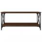 Preview: Couchtisch Braun Eichen-Optik 100x50x45 cm Holzwerkstoff Eisen