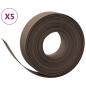 Preview: Rasenkanten 5 Stk. Braun 10 m 15 cm Polyethylen