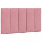 Preview: Kopfteil-Kissen Rosa 80 cm Samt
