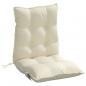 Preview: Niedriglehner-Auflagen 2 Stk. Creme Oxford-Gewebe