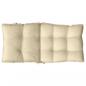 Preview: Niedriglehner-Auflagen 6 Stk. Beige Oxford-Gewebe