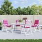 Preview: ARDEBO.de - Niedriglehner-Auflagen 4 Stk. Rosa Oxford-Gewebe