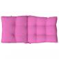 Preview: Niedriglehner-Auflagen 4 Stk. Rosa Oxford-Gewebe