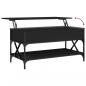 Preview: Couchtisch Schwarz 100x50x50 cm Holzwerkstoff und Metall