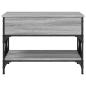 Preview: Couchtisch Grau Sonoma 70x50x50 cm Holzwerkstoff und Metall