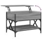 Preview: Couchtisch Grau Sonoma 70x50x50 cm Holzwerkstoff und Metall