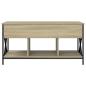 Preview: Couchtisch Sonoma-Eiche 100x55x50 cm Holzwerkstoff und Metall