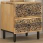 Preview: ARDEBO.de - Nachttisch 40x33x46 cm Massivholz Mango  