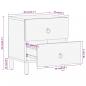 Preview: Nachttisch 40x33x46 cm Massivholz Mango  