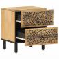 Preview: Nachttisch 40x33x46 cm Massivholz Mango  
