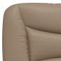Preview: Kopfteil-Kissen Cappuccino-Braun 200 cm Kunstleder