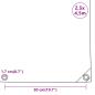 Preview: Abdeckplane Grau 2,5x4,5 m 650 g/m²
