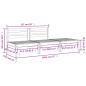 Preview: Gartensofa 3-Sitzer Wachsbraun Massivholz Kiefer