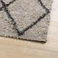 Preview: Teppich Shaggy Hochflor Modern Beige und Anthrazit 160x230 cm